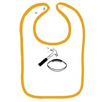 Infant Contrast Trim Terry Bib Thumbnail