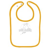 Infant Contrast Trim Terry Bib Thumbnail