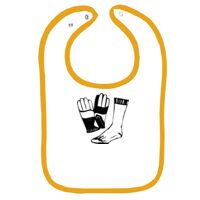 Infant Contrast Trim Terry Bib Thumbnail