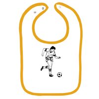 Infant Contrast Trim Terry Bib Thumbnail