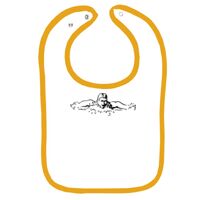 Infant Contrast Trim Terry Bib Thumbnail