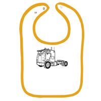 Infant Contrast Trim Terry Bib Thumbnail