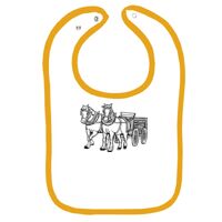 Infant Contrast Trim Terry Bib Thumbnail