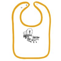 Infant Contrast Trim Terry Bib Thumbnail