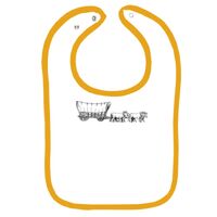 Infant Contrast Trim Terry Bib Thumbnail