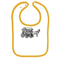 Infant Contrast Trim Terry Bib Thumbnail