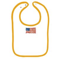 Infant Contrast Trim Terry Bib Thumbnail