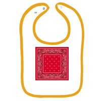 Infant Contrast Trim Terry Bib Thumbnail