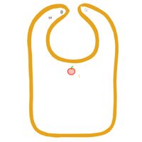 Infant Contrast Trim Terry Bib Thumbnail