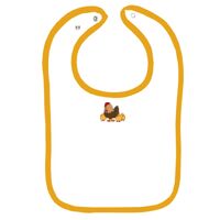 Infant Contrast Trim Terry Bib Thumbnail