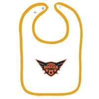 Infant Contrast Trim Terry Bib Thumbnail