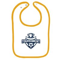 Infant Contrast Trim Terry Bib Thumbnail