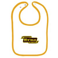 Infant Contrast Trim Terry Bib Thumbnail