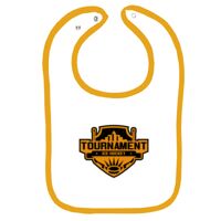 Infant Contrast Trim Terry Bib Thumbnail