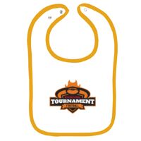 Infant Contrast Trim Terry Bib Thumbnail