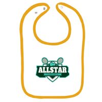 Infant Contrast Trim Terry Bib Thumbnail