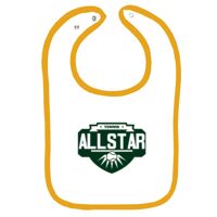 Infant Contrast Trim Terry Bib Thumbnail