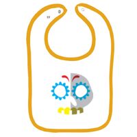 Infant Contrast Trim Terry Bib Thumbnail