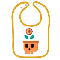 Infant Contrast Trim Terry Bib Thumbnail