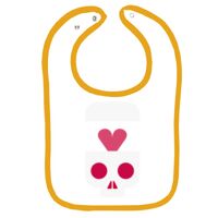 Infant Contrast Trim Terry Bib Thumbnail