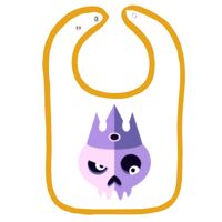 Infant Contrast Trim Terry Bib Thumbnail