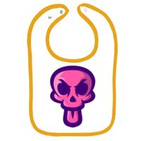 Infant Contrast Trim Terry Bib Thumbnail