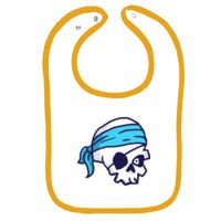 Infant Contrast Trim Terry Bib Thumbnail