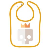 Infant Contrast Trim Terry Bib Thumbnail