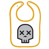 Infant Contrast Trim Terry Bib Thumbnail