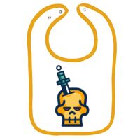 Infant Contrast Trim Terry Bib Thumbnail