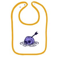 Infant Contrast Trim Terry Bib Thumbnail