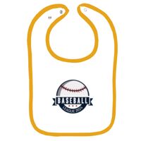 Infant Contrast Trim Terry Bib Thumbnail