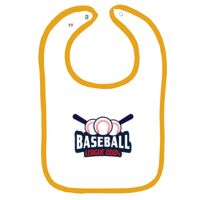 Infant Contrast Trim Terry Bib Thumbnail