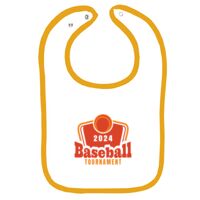 Infant Contrast Trim Terry Bib Thumbnail