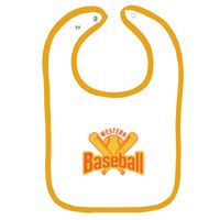 Infant Contrast Trim Terry Bib Thumbnail