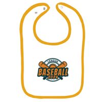 Infant Contrast Trim Terry Bib Thumbnail