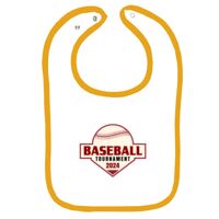 Infant Contrast Trim Terry Bib Thumbnail