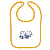 Infant Contrast Trim Terry Bib Thumbnail