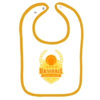 Infant Contrast Trim Terry Bib Thumbnail