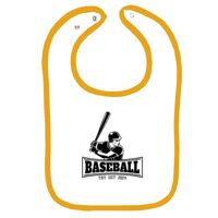 Infant Contrast Trim Terry Bib Thumbnail