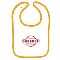 Infant Contrast Trim Terry Bib Thumbnail