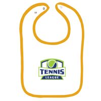 Infant Contrast Trim Terry Bib Thumbnail