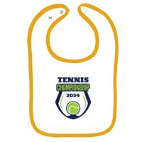 Infant Contrast Trim Terry Bib Thumbnail