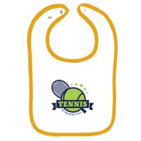 Infant Contrast Trim Terry Bib Thumbnail