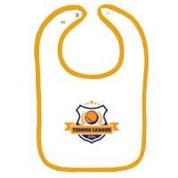 Infant Contrast Trim Terry Bib Thumbnail