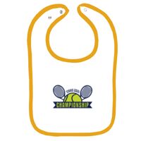 Infant Contrast Trim Terry Bib Thumbnail