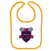 Infant Contrast Trim Terry Bib Thumbnail