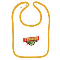 Infant Contrast Trim Terry Bib Thumbnail