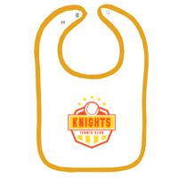 Infant Contrast Trim Terry Bib Thumbnail