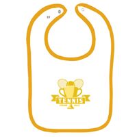 Infant Contrast Trim Terry Bib Thumbnail